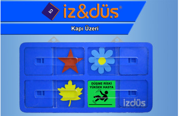 kapı üzeri mavi